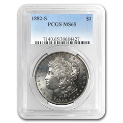 1882-S Morgan Dollar MS-65 PCGS