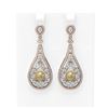 Image 1 : 5.93 ctw Diamond & Pearl Earrings 18K Rose Gold