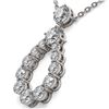 Image 3 : 1.66 ctw Diamond Designer Necklace 18K White Gold