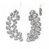 Image 3 : 6 ctw Oval Cut Diamond Designer Earrings 18K White Gold