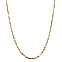 14k 2.9 mm Beveled Curb Chain Necklace - 24 in.