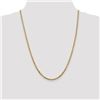 Image 2 : 14k 2.9 mm Beveled Curb Chain Necklace - 24 in.