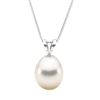 Image 1 : White South Sea Drop-Shape Classic Solitaire Pearl Pendant