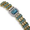 Image 2 : 26.02 ctw London Topaz & Diamond Bracelet 14K Yellow Gold