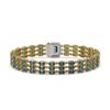 Image 3 : 26.02 ctw London Topaz & Diamond Bracelet 14K Yellow Gold