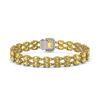 Image 3 : 13.88 ctw Citrine & Diamond Bracelet 14K Yellow Gold