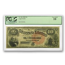 1880 $10 Legal Tender Head of Daniel Webster VG-10 PCGS