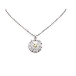 2.71 ctw Fancy Yellow Diamond Necklace 18K White Gold