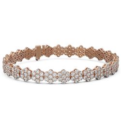 14 ctw Diamond Designer Bracelet 18K Rose Gold