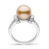 Image 2 : Golden South Sea Pearl and Diamond Bloom Cocktail Ring, 9.0-10.0mm