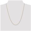 Image 2 : 14k Gold 1.3 mm Cable Chain Necklace - 24 in.