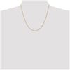 Image 2 : 14k Gold 1.2 mm Parisian Wheat Chain Necklace - 20 in.