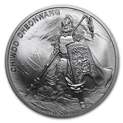 2016 South Korea 1 oz Silver 1 Clay Chiwoo Cheonwang BU