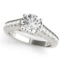 1 ctw Certified VS/SI Diamond Ring 14k White Gold