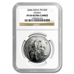 2004 China 1/2 oz Palladium Panda PF-69 NGC