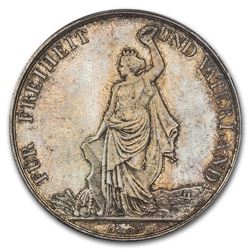 1872 Switzerland Zurich Shooting Thaler 5 Francs MS-65 PCGS