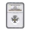 Image 1 : 1880/76 Indian Round 25¢ Gold MS-66 NGC (BG-885, PL)