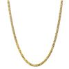 Image 1 : 14k Yellow Gold 4.75 mm Beveled Curb Chain - 26 in.
