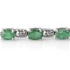Image 2 : 8.10 ctw Emerald Bracelet 18k White Gold