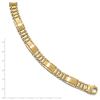 Image 2 : Men's 14k Two-Tone Polished 11 mm and Satin Bracelet - 8.5 in.