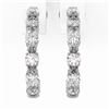 Image 2 : 3.2 ctw Marquise Cut Diamond Designer Earrings 18K White Gold
