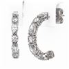 Image 3 : 3.2 ctw Marquise Cut Diamond Designer Earrings 18K White Gold