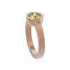 Image 2 : 1 ctw Fancy Yellow Diamond Ring 18K Rose Gold
