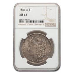 1886-O Morgan Dollar MS-63 NGC