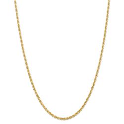 14k Yellow Gold 3.0 mm Diamond Cut Quadruple Rope Chain - 26 in.