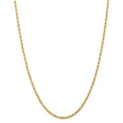 14k Yellow Gold 3.0 mm Diamond Cut Quadruple Rope Chain - 26 in.