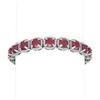 Image 1 : 44.22 ctw Ruby & Diamond Bracelet 18K White Gold