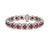 Image 3 : 44.22 ctw Ruby & Diamond Bracelet 18K White Gold