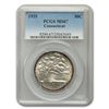 Image 1 : 1935 Connecticut Half Dollar Commem MS-67 PCGS