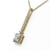 Image 3 : 1.6 ctw Princess Cut Diamond Designer Necklace 18K Yellow Gold