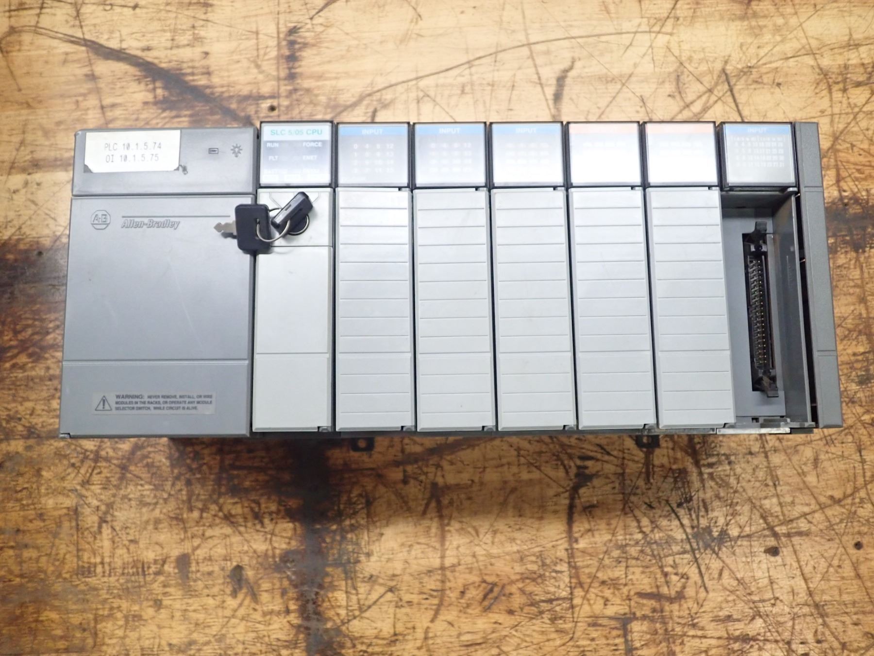 Allen-Bradley SLC 500 7-Slot Rack with Modules