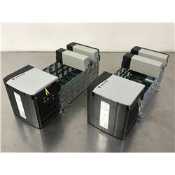 (2) ALLEN BRADLEY 1756-PB75 POWER SUPPLY W/ 1756-A7 7 SLOT CHASSIS