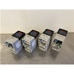 (4) ALLEN BRADLEY 22A-A2P3N104 SER A POWERFLEX AC DRIVE