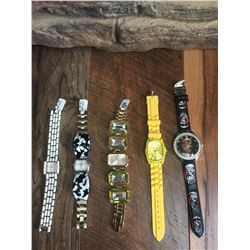 GROUP OF 10 NEW WATCHES-STRAP/BRACELET STYLES *need new watch batteries