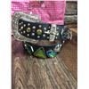 Image 2 : GROUP OF 3 WESTERN BLING BELTS PLUS A COWGIRL FINESS TOTE BAG*BELT MAY HAVE DEFECTS IN SOME STONES B
