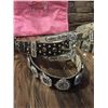 Image 2 : GROUP OF 3 WESTERN BLING BELTS PLUS A COWGIRL FINESS TOTE BAG*BELT MAY HAVE DEFECTS IN SOME STONES B