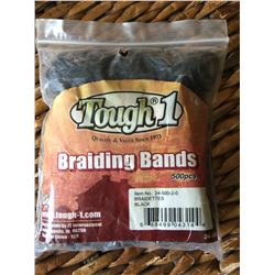 BLACK Braiding bands/500pcs per package