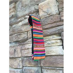 BRIGHT PINK NAVAHO DESIGN HEAD BAND/STRETCH BACK BAND