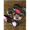 Image 1 : GROUP OF THREE HEADBANDS/ZEBRA, BLUE PAISLEY,LEOPARD,PINK COW/STRETCH BACK