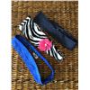 Image 1 : GROUP OF THREE HEADBANDS/ZEBRA, ROYAL BLUE,DARK DENIM/STRETCH BACK BAND