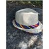 Image 2 : GROUP OF 3 HATS/ STRAW HAT WITH RED STRIPE BAND, PINK SUN VISOR WITH TURQ BLING,PINK CADET HAT WITH 