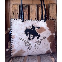 CUSTOM GENUINE LEATHER HAIR ON HIDE LAPTOP/HANDBAG-THIS QUALITY LEATHER BAR IS A ONE OF A KIND!!!!DE