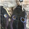 Image 2 : CUSTOM LEATHER COWBOY BOOT PURSE, SINGLE STRAP, ONE OF A KIND, BLACK