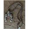 Image 1 : CROSS NECKLACE / SILVER BEADED CHUNKY