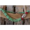 Image 1 : JADE GREEN STONE CHUNKY WESTERN NECKLACE/11" LONG
