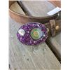 Image 2 : ONE OF A KIND PURPLE STONE NECKLACE AND BUCKLE SET